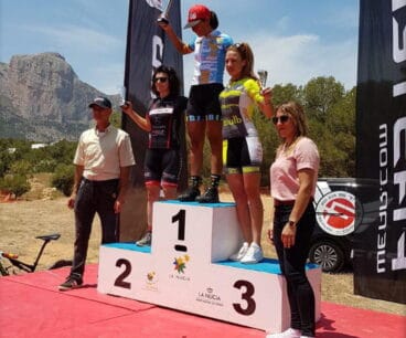 Ayda Parra en el tercer cajón del podio