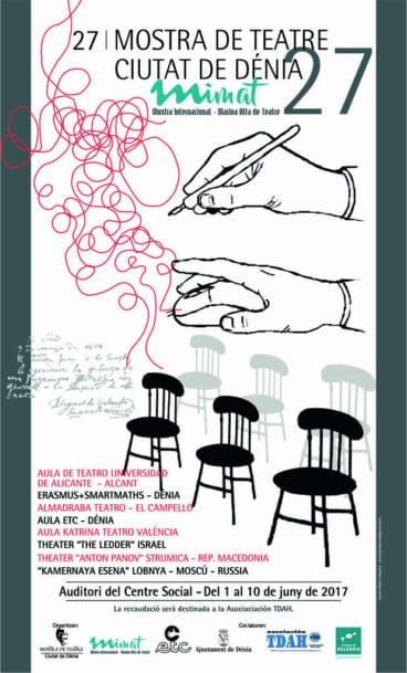 Cartel de la 27 Mostra de Teatre Ciutat de Dénia