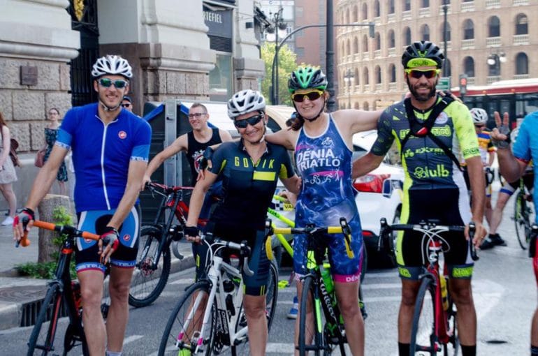 Ciclistas en la convocatoria de Valencia