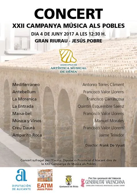 La Banda de Dénia actúa en el Riurau de Jesús Pobre 1 concierto de la banda de denia en jesus pobre