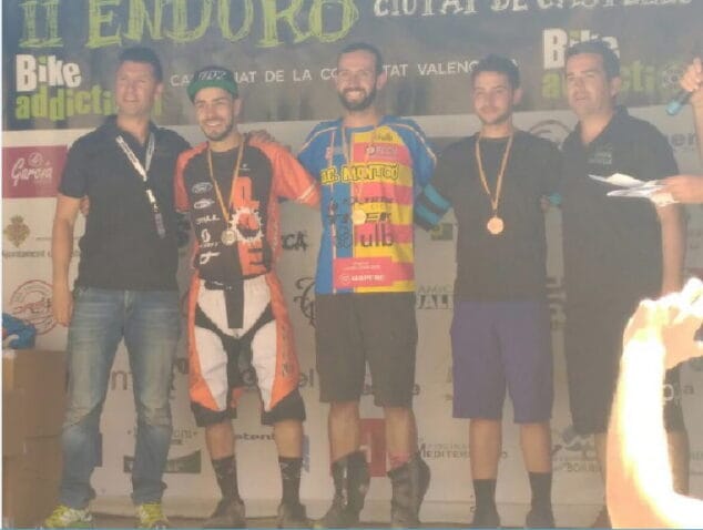 dani cubero en el podio de castellon