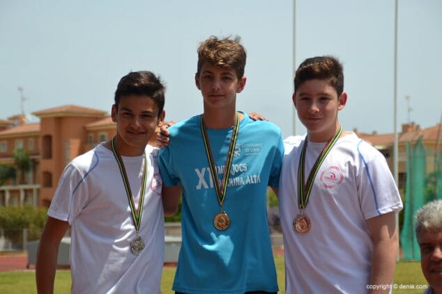 dos nadadores dianenses en el podio