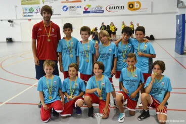 Equipo Paidos Azul Benjamín campeón de liga