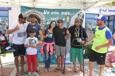Ganadores de una de las pruebas de SUP Race