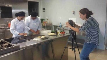 Grabación de una receta típica