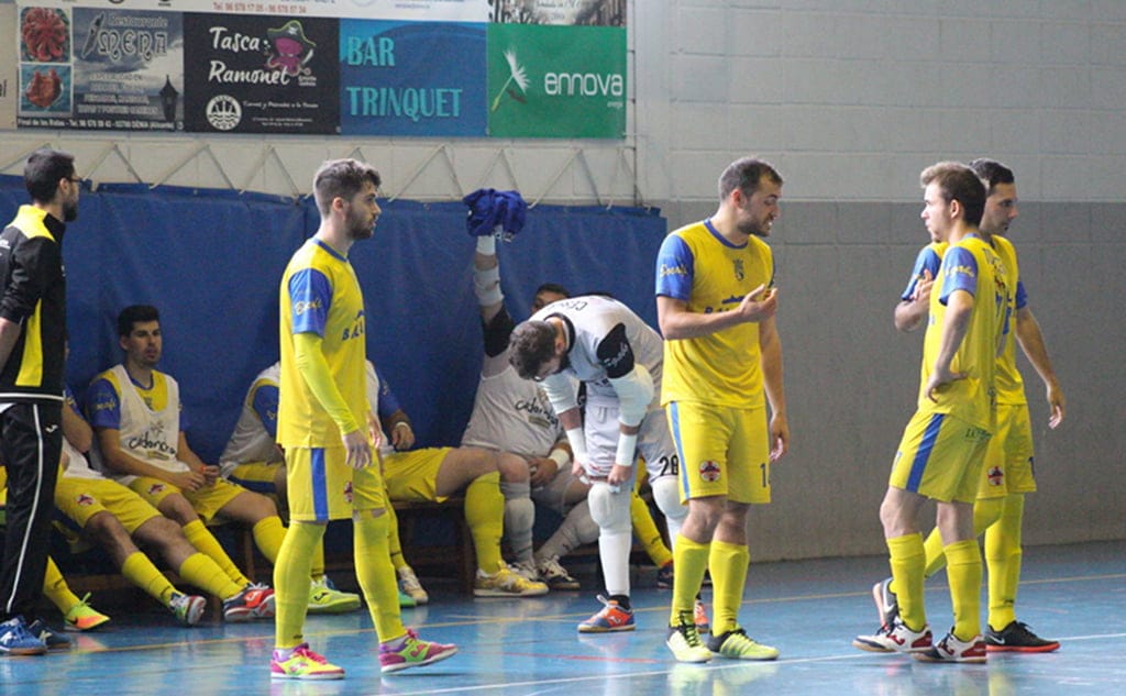 jugadores del denia futsal ante el ciudad de toledo fs 1