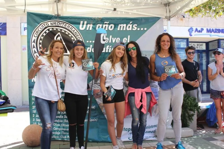 Las ganadoras de las prueba de Sup Race