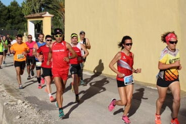 Mila Ortega durante la carrera