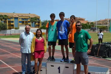 Óscar Comes en el podio