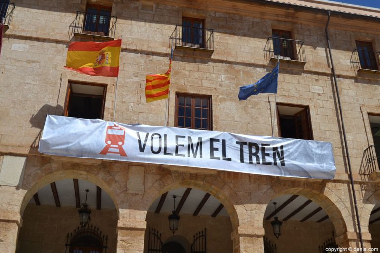 Claim banner in the City of Denia