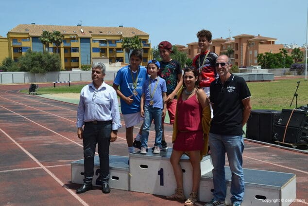 podio btt con un xabiero en el segundo puesto