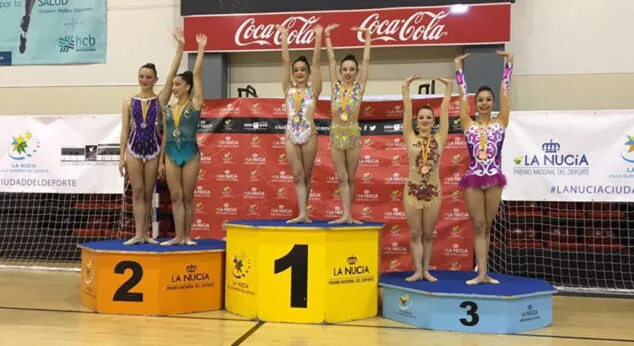 Excelente papel de las gimnastas dianenses en la Fase Provincial del Campeonato Nacional Absoluto 7 podio zaira mas y elisabeth diaz