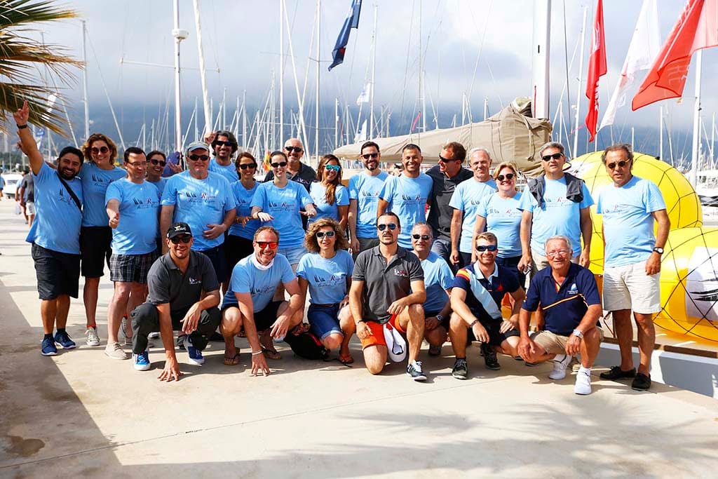 regatistas de la prueba