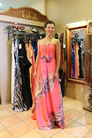 Vestido largo Sonia Peña Kabah Boutique