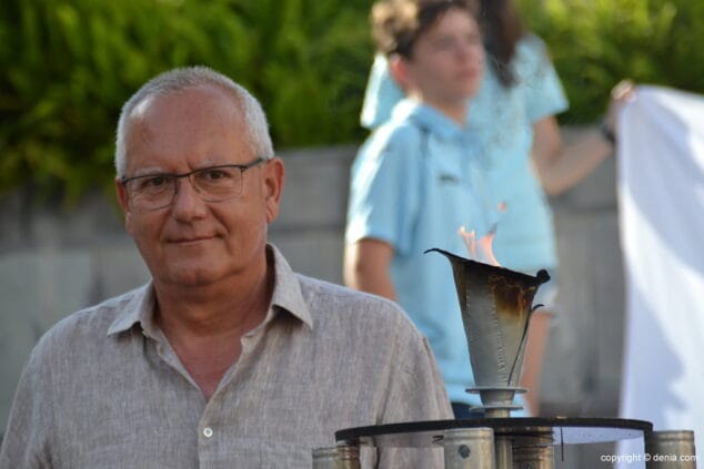 vicent grimalt y la llama olimpica