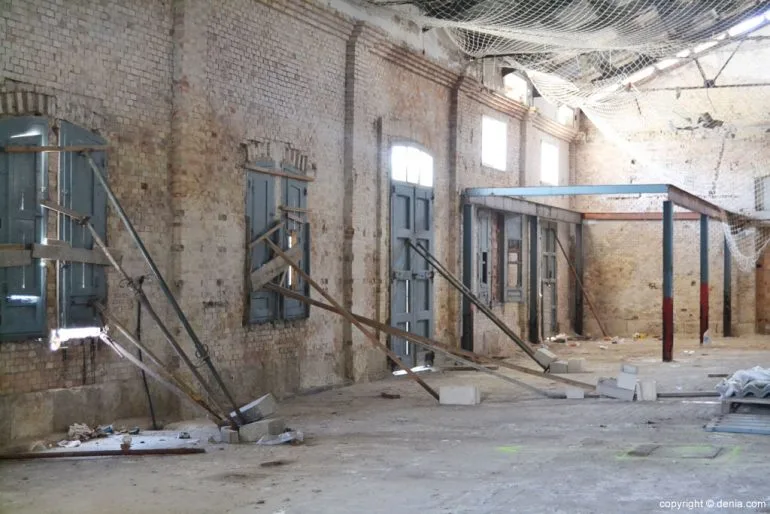 Obras de rehabilitación de la antigua lonja de Dénia - espacio interior