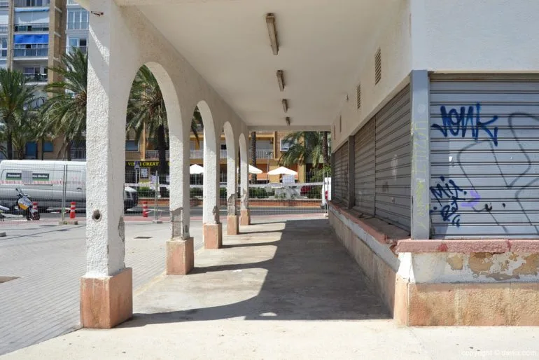 Obras de rehabilitación de la antigua lonja de Dénia - canyisset