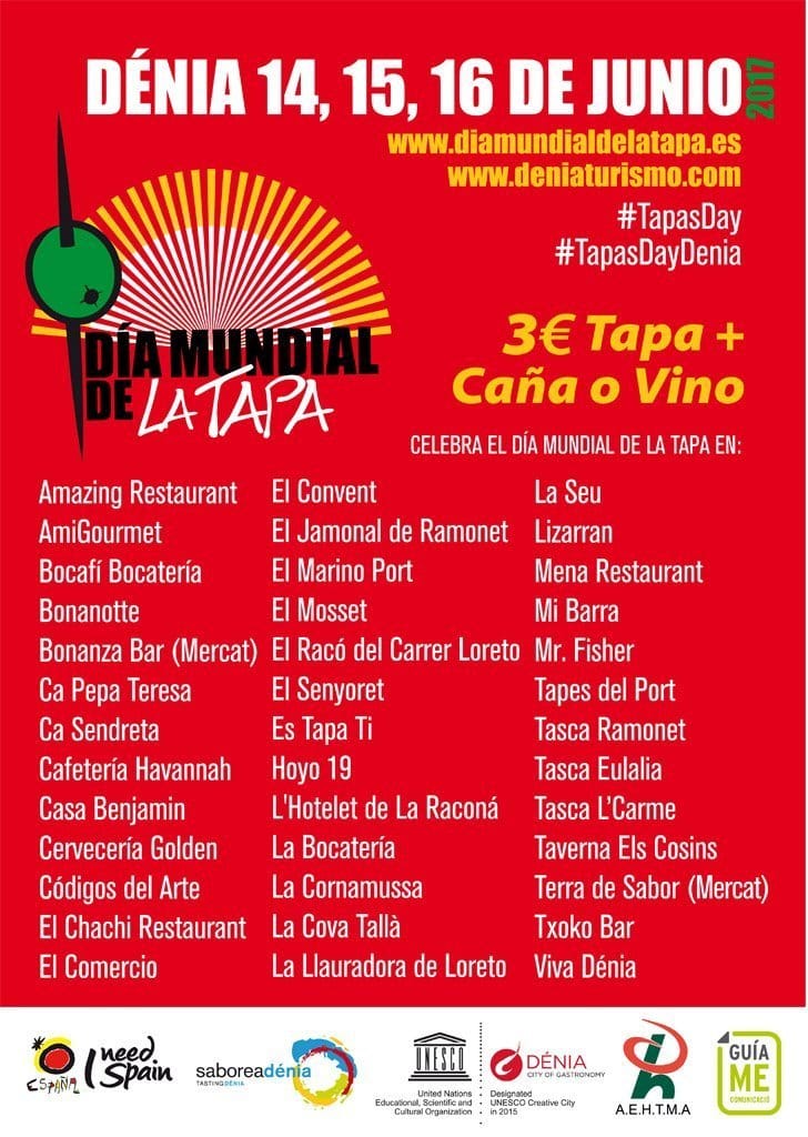 comercios participantes en el dia mundial de la tapa