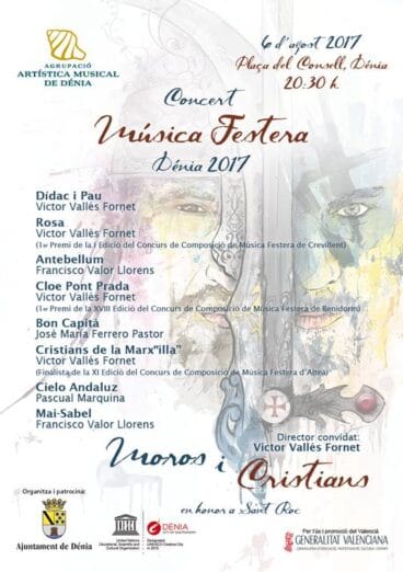 Concierto de música festera Moros y Cristianos Dénia 2017