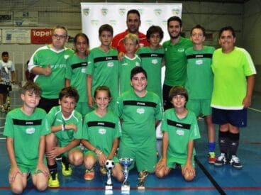 Equipo Alevín Alfa&Omega tercer clasificado