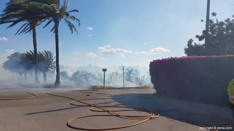 Incendio en Les Marines