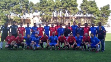 partido amistoso entre el denia veteranos y el villarrobledo