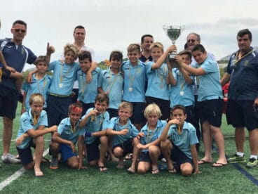 plantilla del fb denia benjamin a en el torneo de copa