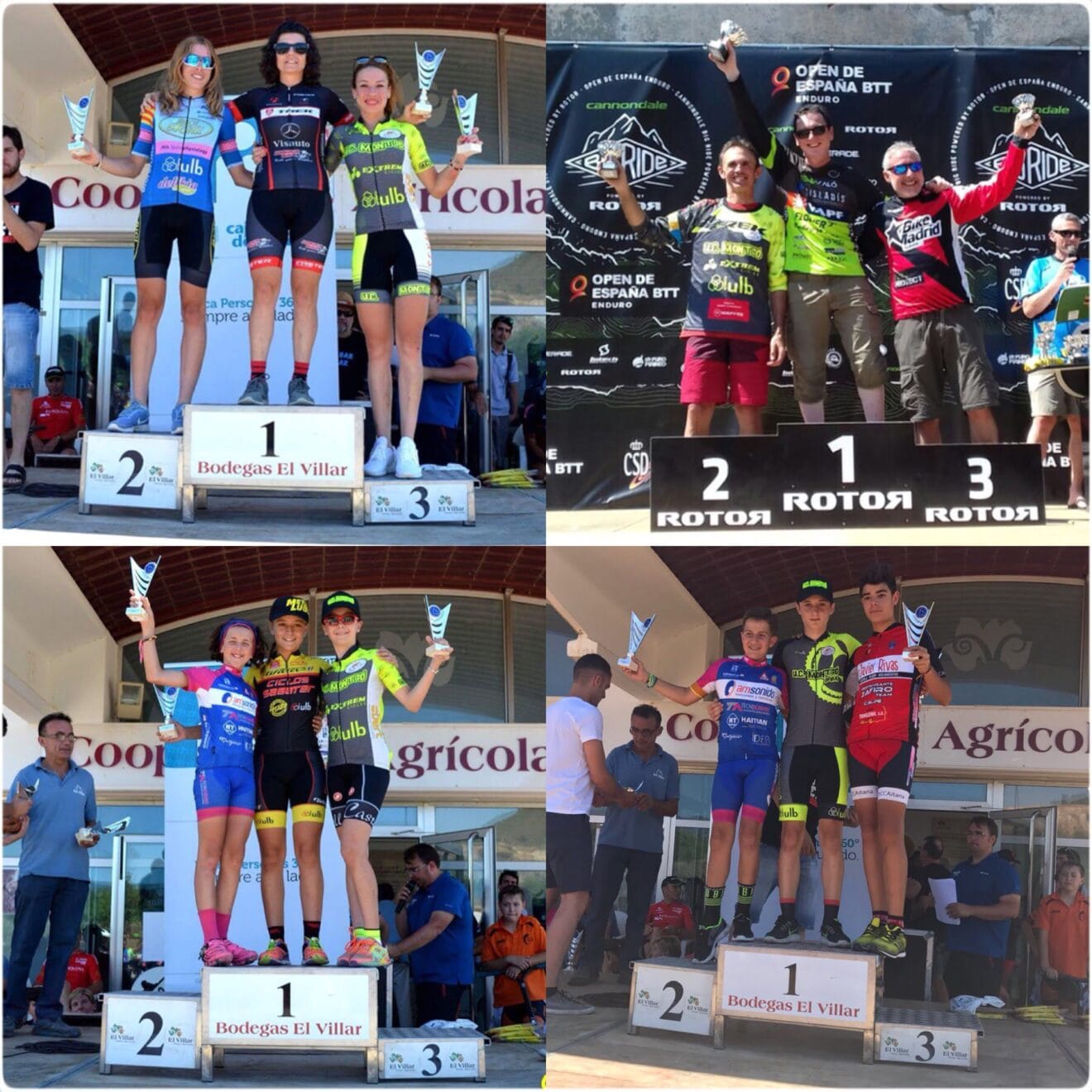 Podios del equipo ULB-Montgó