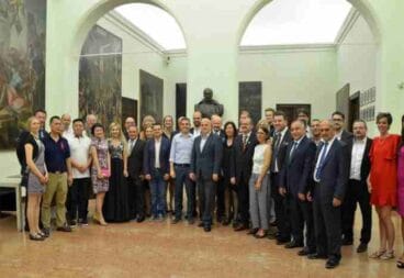 Recepción en el Ayuntamiento de Parma