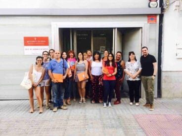 voluntarios en el curso de formacion de la upcca