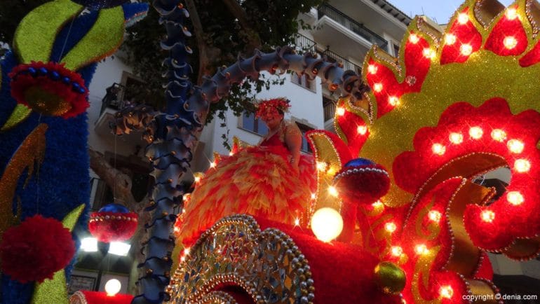 Carrozas Dénia 2017 - Fallera Mayor de la falla Centro