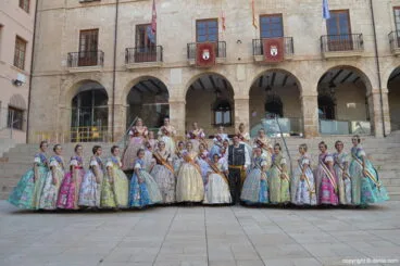 Acto del Día del Fallero Dénia 2017 – Falleras Mayores de Dénia con la Fallera Mayor Infantil de València y su corte