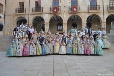 Acto del Día del Fallero Dénia 2017 – Cargos falleros 2017 con la Fallera Mayor Infantil de València y su corte