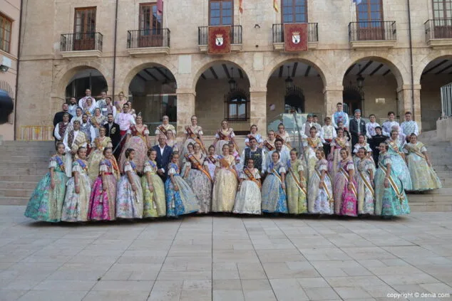 09 acto del dia del fallero denia 2017 cargos falleros 2017 con la fallera mayor infantil de valencia y su corte