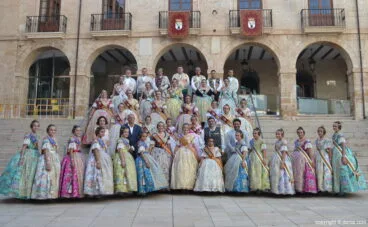 Acto del Día del Fallero Dénia 2017 – Recepción a la Fallera Mayor Infantil de València y su corte de honor