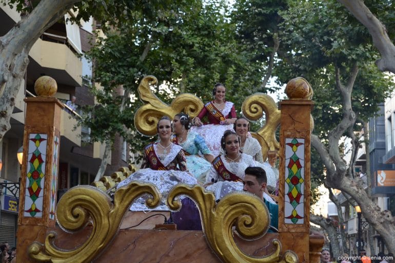 Carrozas Dénia 2017 - Carroza de la Fallera Mayor de Dénia
