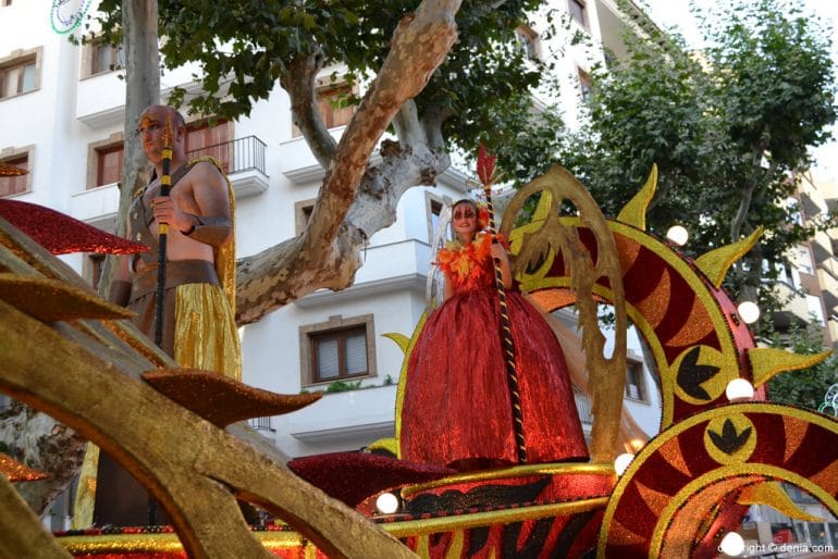 Carrozas Dénia 2017 - Cargos de la falla Diana