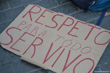 Manifestación antitaurina en Dénia – cartel