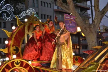 Carrozas Dénia 2017 – Tercer premio de comparsa para la falla Diana