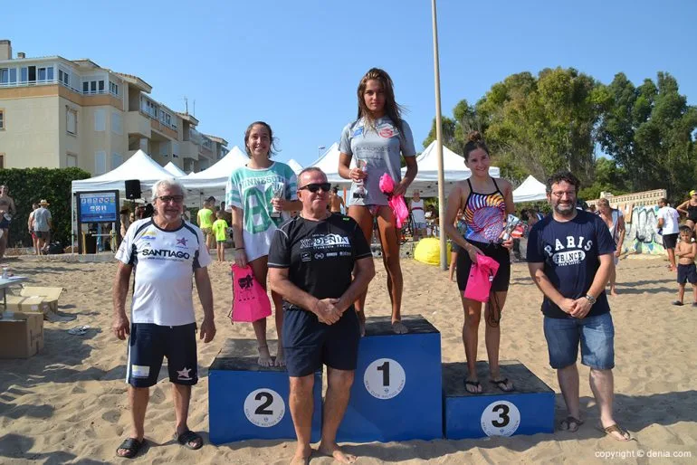 Podio Junior Femenino Travesía 1500