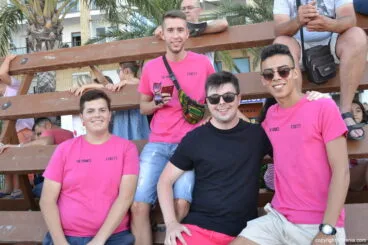 Segunda entrada de toros Dénia 2017 – amigos en la barrera