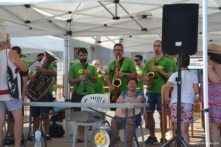 Charanga amenizando la Travessía