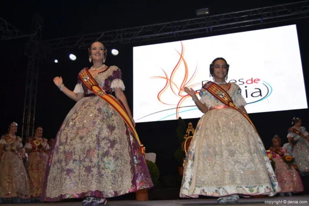 47 acto del dia del fallero denia 2017 melani ivars y carla vinaroz