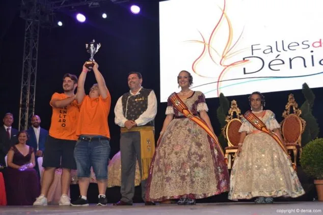 62 acto del dia del fallero denia 2017 fala centro campeon del futbol fallero