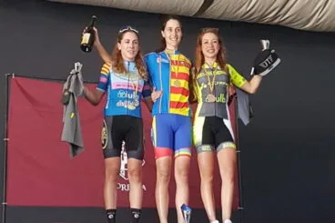 Ayda Parra en el podio de Morella
