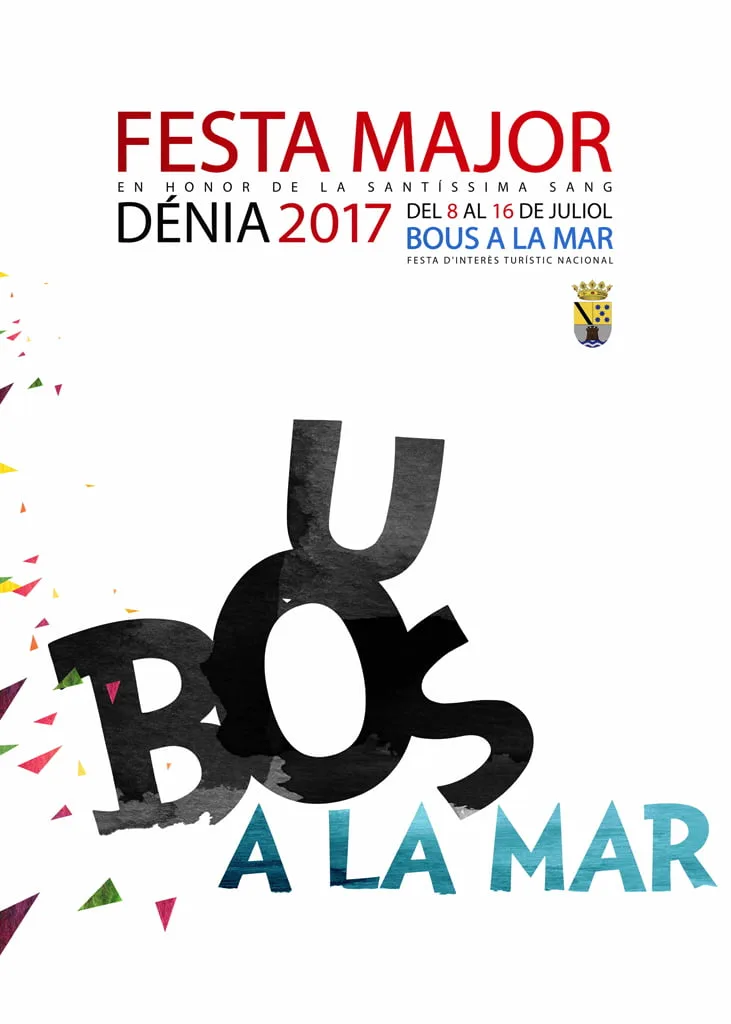 Programa de Fiestas de Dénia 2017 - Miércoles 12 de julio (Santíssima Sang) 1 cartel fiestas de denia 2017 2