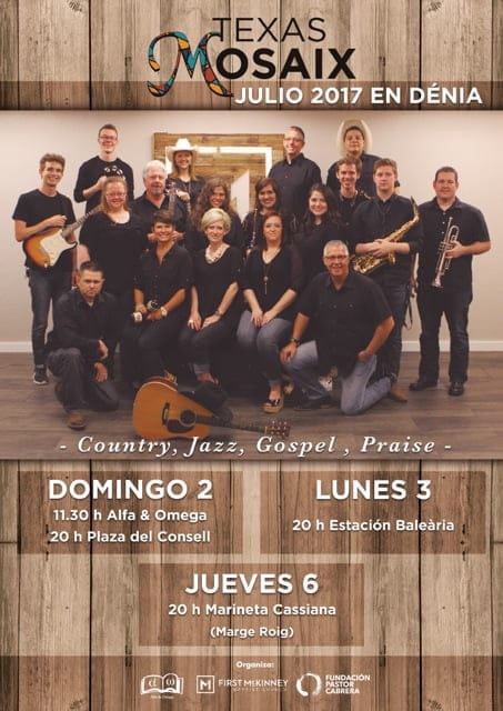 El grupo americano Texas Mosaix actúa en Dénia 1 concierto coro gospel en denia