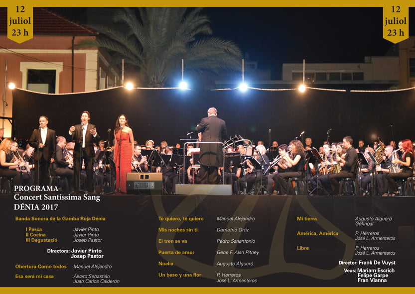 Concierto Santíssima Sang Banda de Dénia 2017