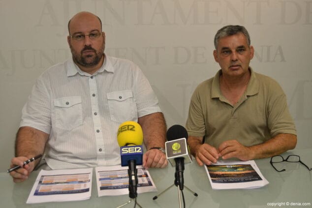 josep crespo y rafa urios presentan las actividades medioambientales para este verano en denia