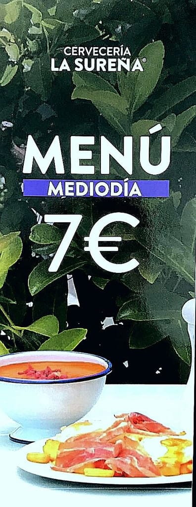 menu mediodia la surena